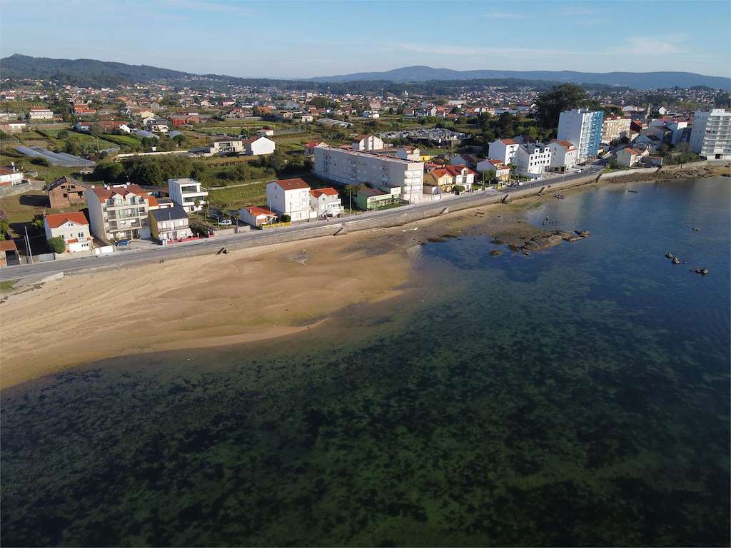 Playa A Braña en Vilanova de Arousa