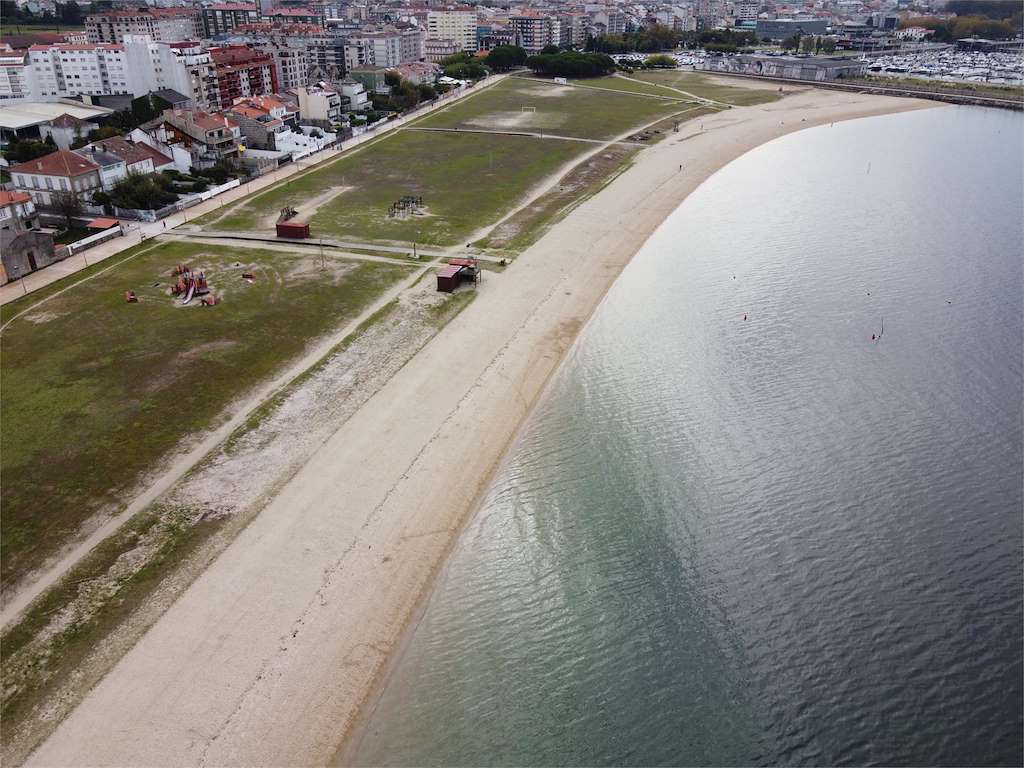 Playa A Concha en Vilagarcía de Arousa
