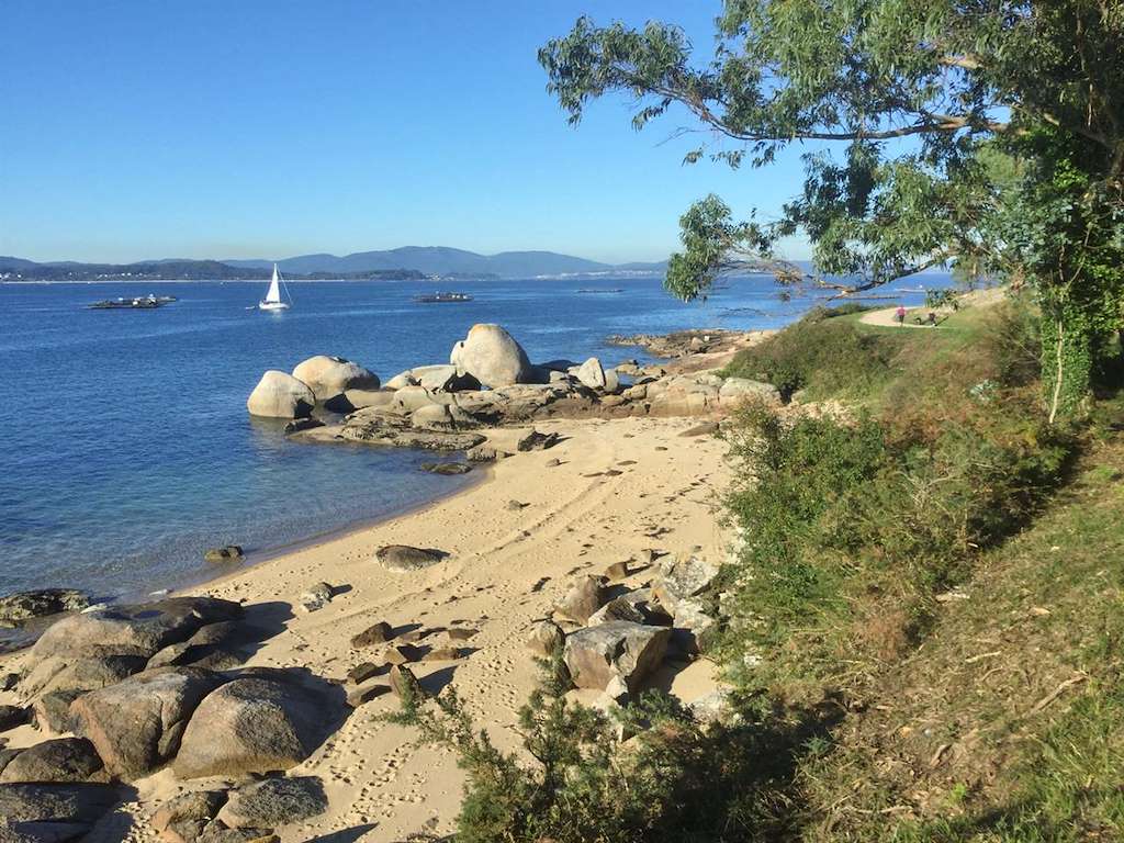 Playa A Cova en A Illa de Arousa