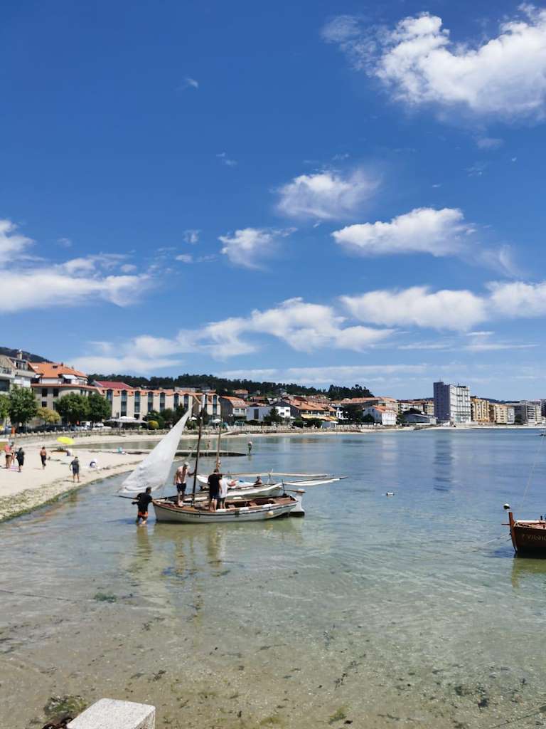 Playa A Covacha en Vilagarcía de Arousa