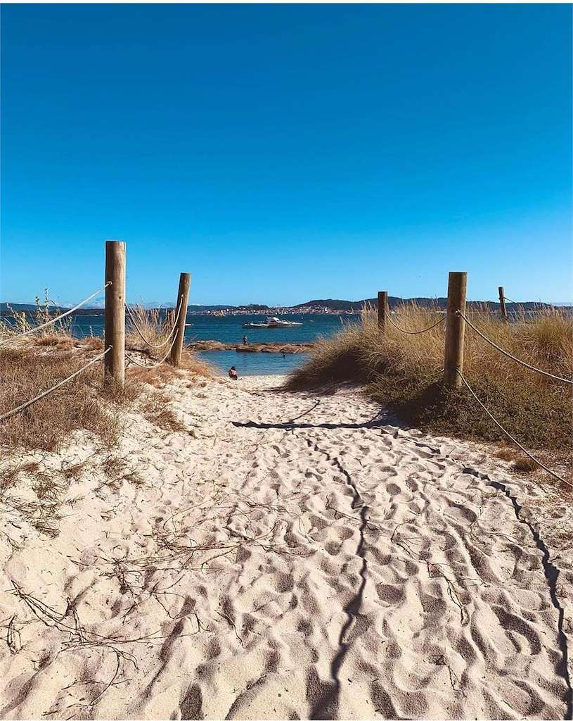 Playa A Lameira en A Illa de Arousa