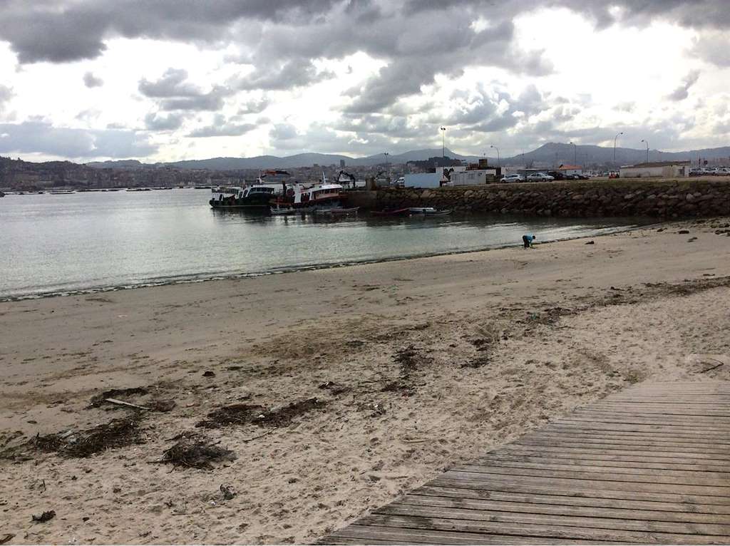 Playa A Mosqueira en Moaña