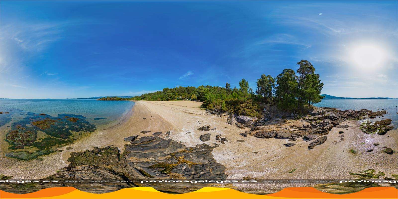 Playa As Cunchas en Rianxo