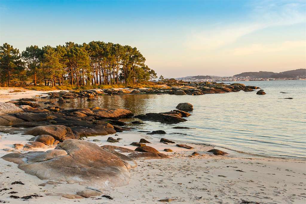 Playa As Margaritas en A Illa de Arousa
