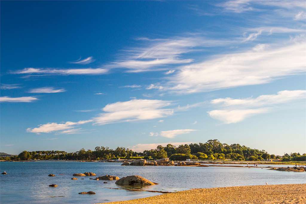Playa Camaxe en Illa de Arousa