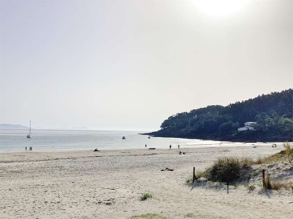 Playa Canelas en Sanxenxo