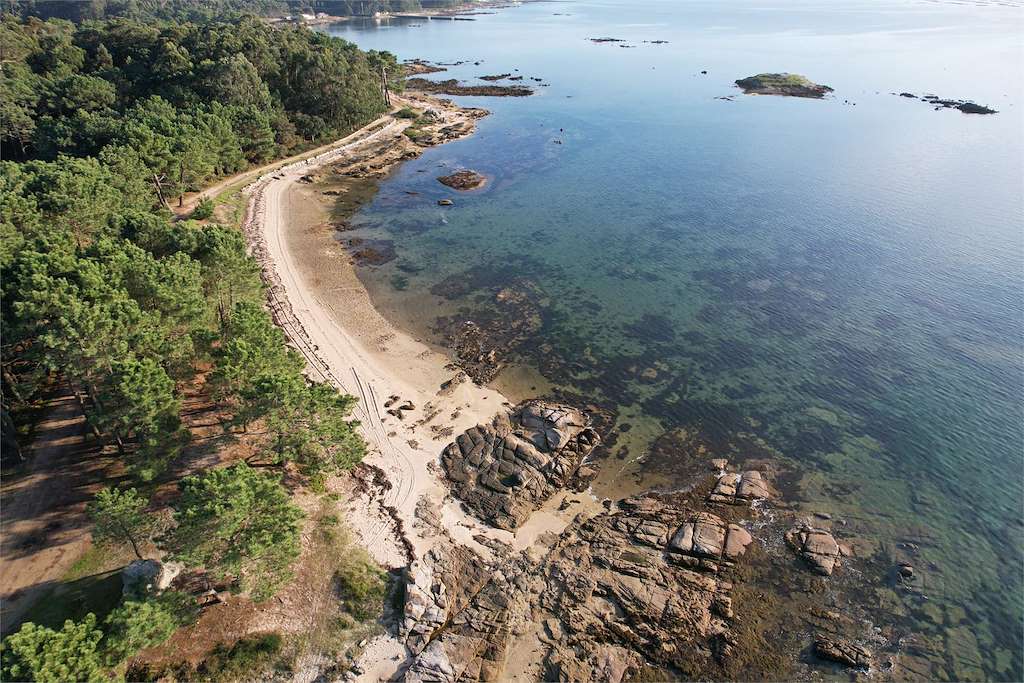 Playa Castelete en Vilanova de Arousa