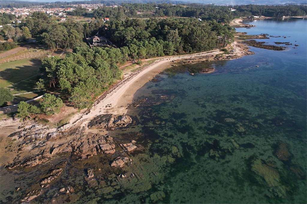 Playa Castelete en Vilanova de Arousa