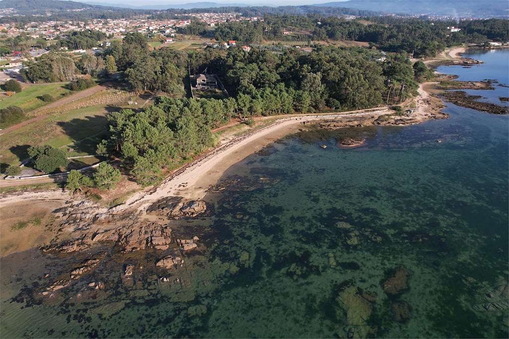 Playa Castelete en Vilanova de Arousa