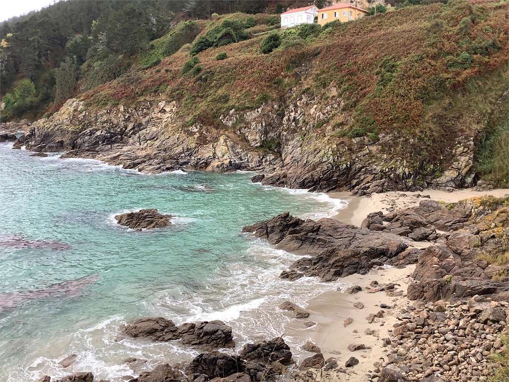 Playa Corveiro en Fisterra