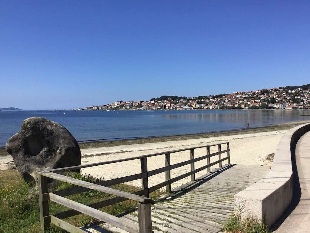 Playa de Arnaldo en Moaña