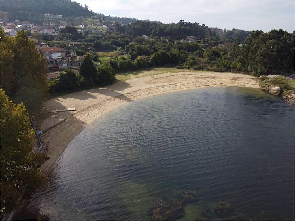 Playa de Bamio en Vilagarcía de Arousa