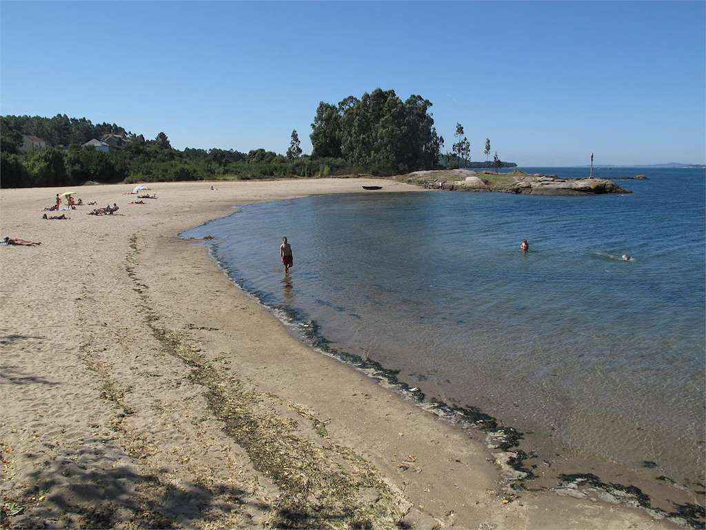 Playa de Bamio en Vilagarcía de Arousa