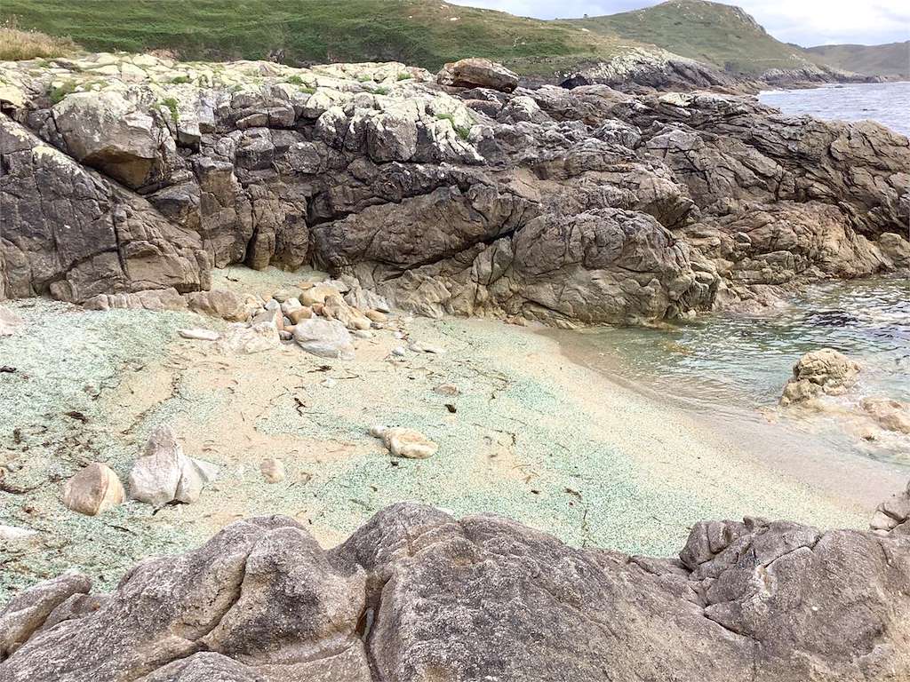 Playa de los Cristales en Laxe