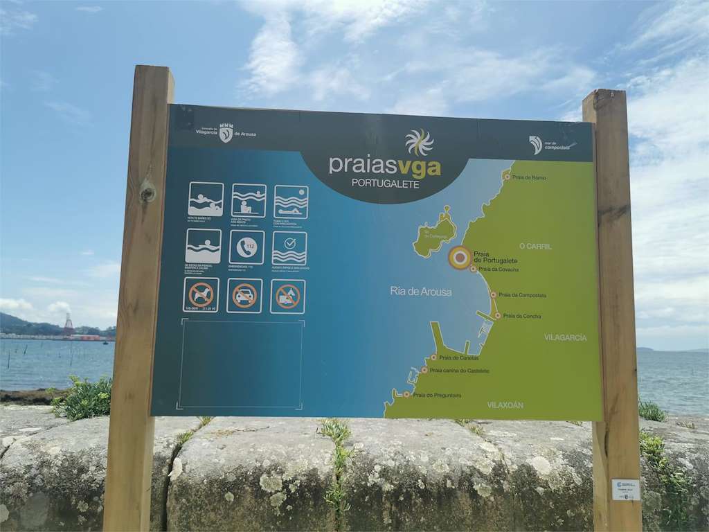 Playa de Portugalete en Vilagarcía de Arousa