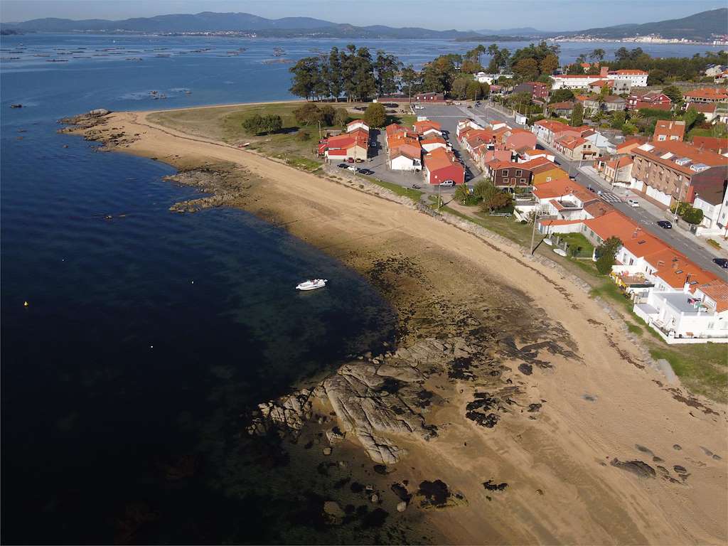 Playa do Fuciño do Porco en Vilanova de Arousa