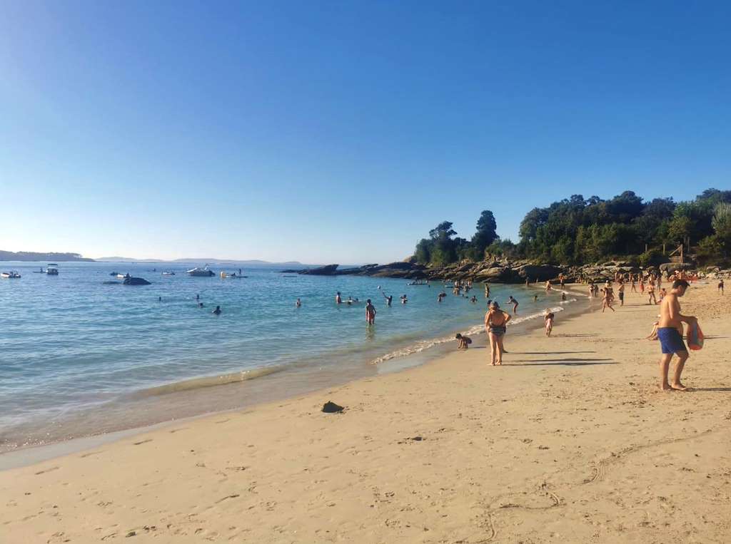Playa Francón en Cangas