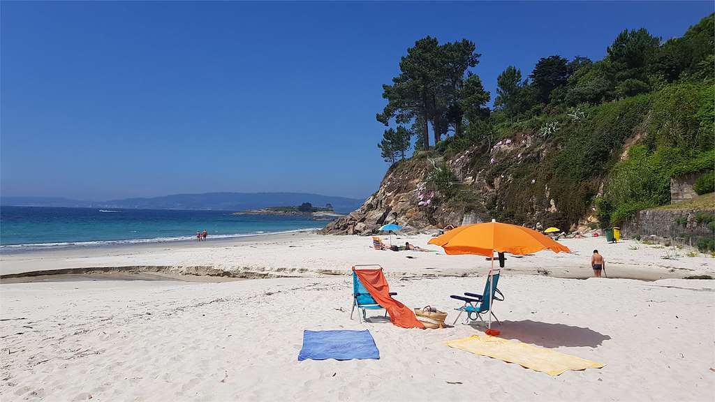 Playa Lapamán en Bueu