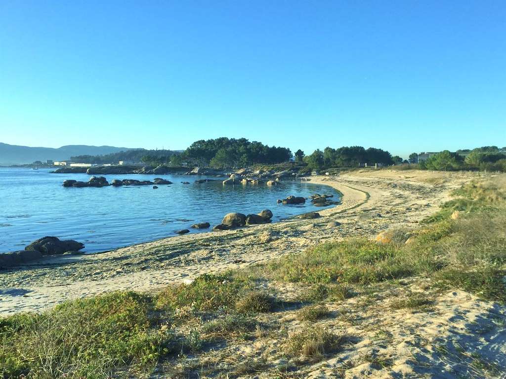 Playa Mallón en A Illa de Arousa