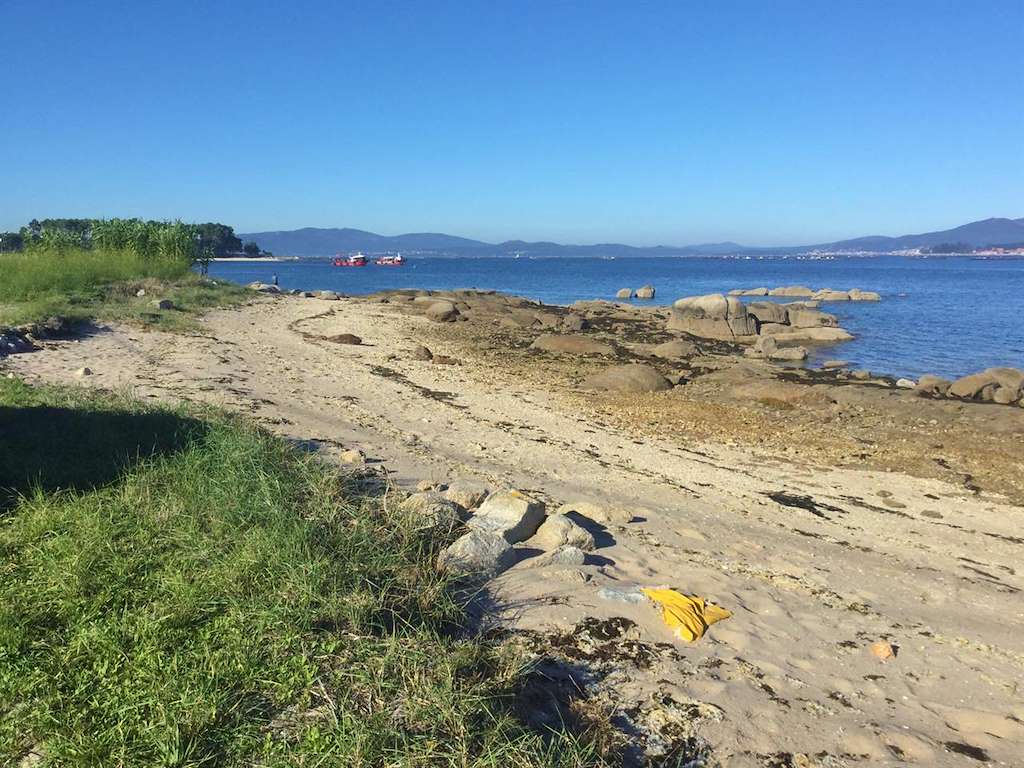 Playa Muro da Vella en Illa de Arousa