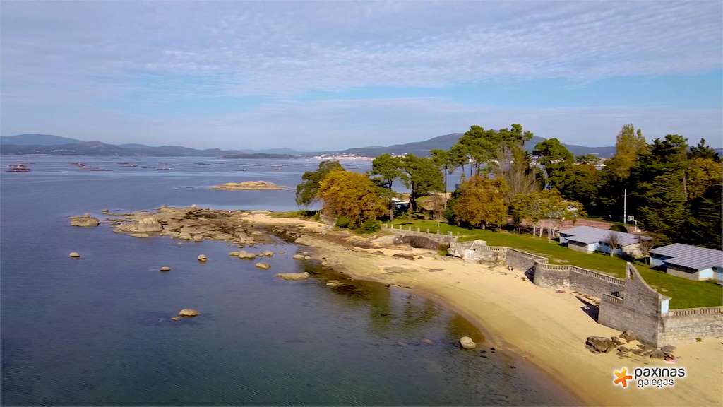 Playa O Bornal en Vilanova de Arousa