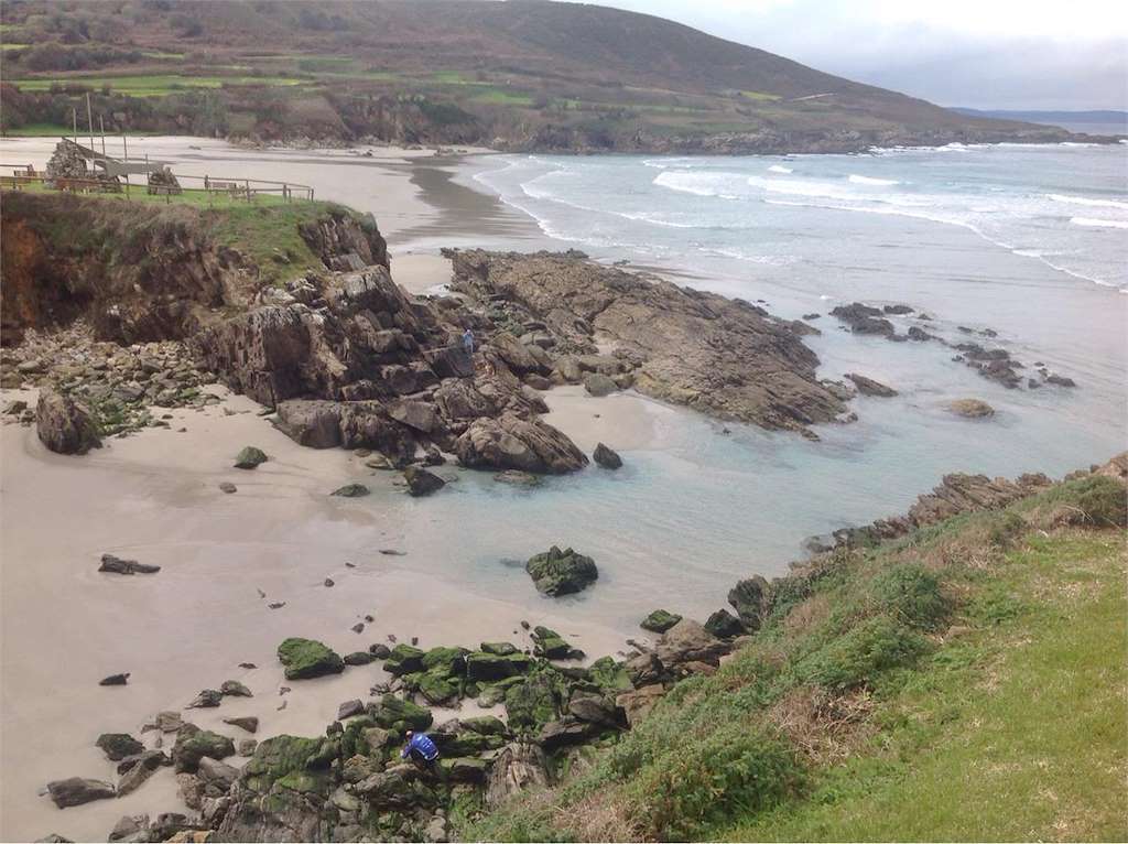 Playa O Caracoleiro en Laracha