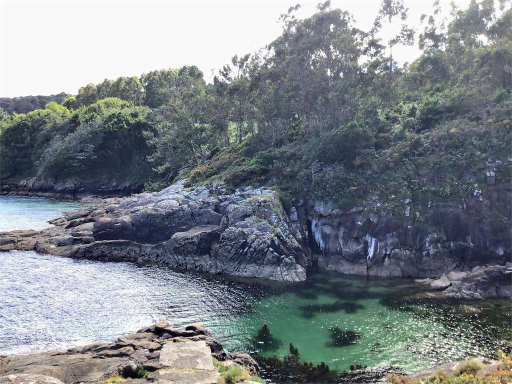 Playa O Castelo en Corcubión