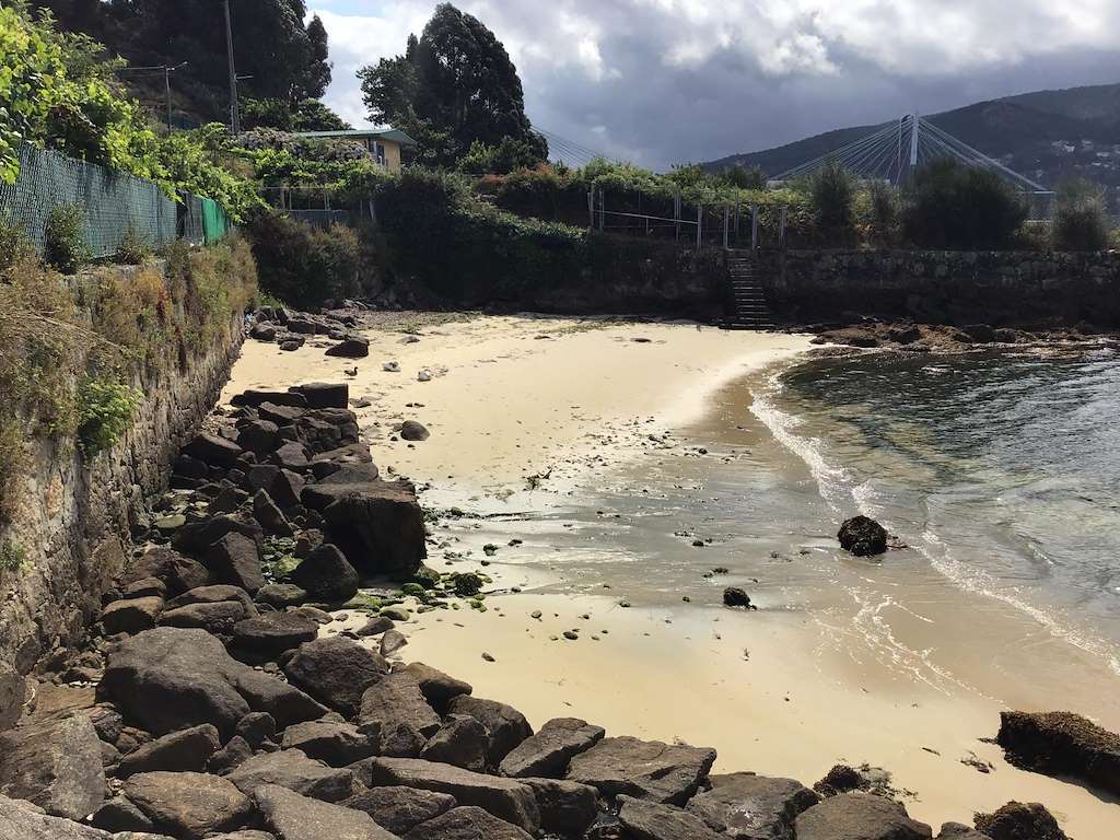 Playa Queixeira en Moaña