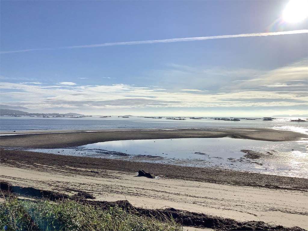 Playa Raposiños en A Pobra do Caramiñal