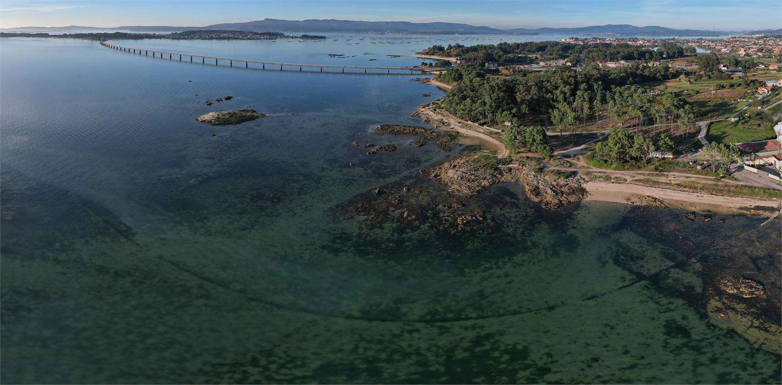 Playa Roza da Vila en Vilanova de Arousa
