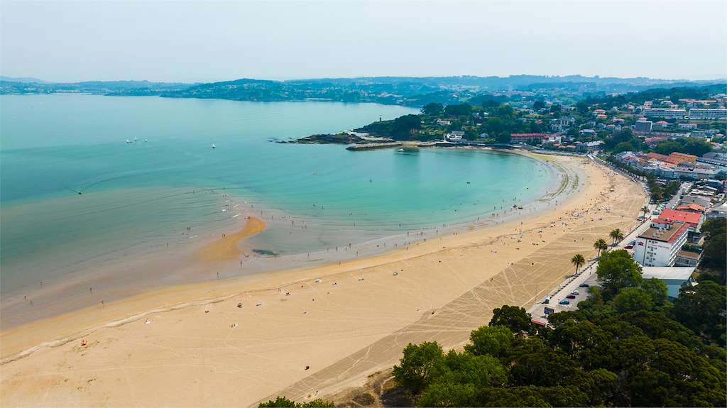 Playa Santa Cristina en Oleiros