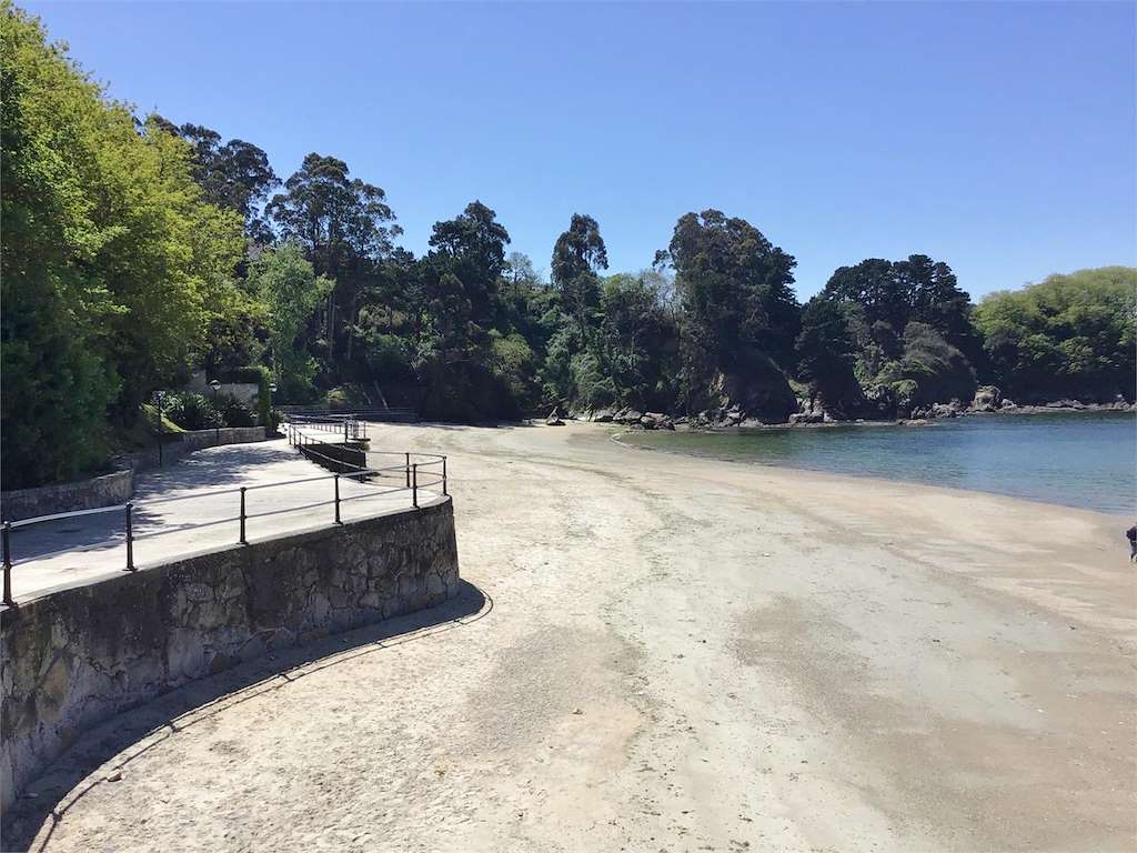 Playa Santa Cruz en Oleiros