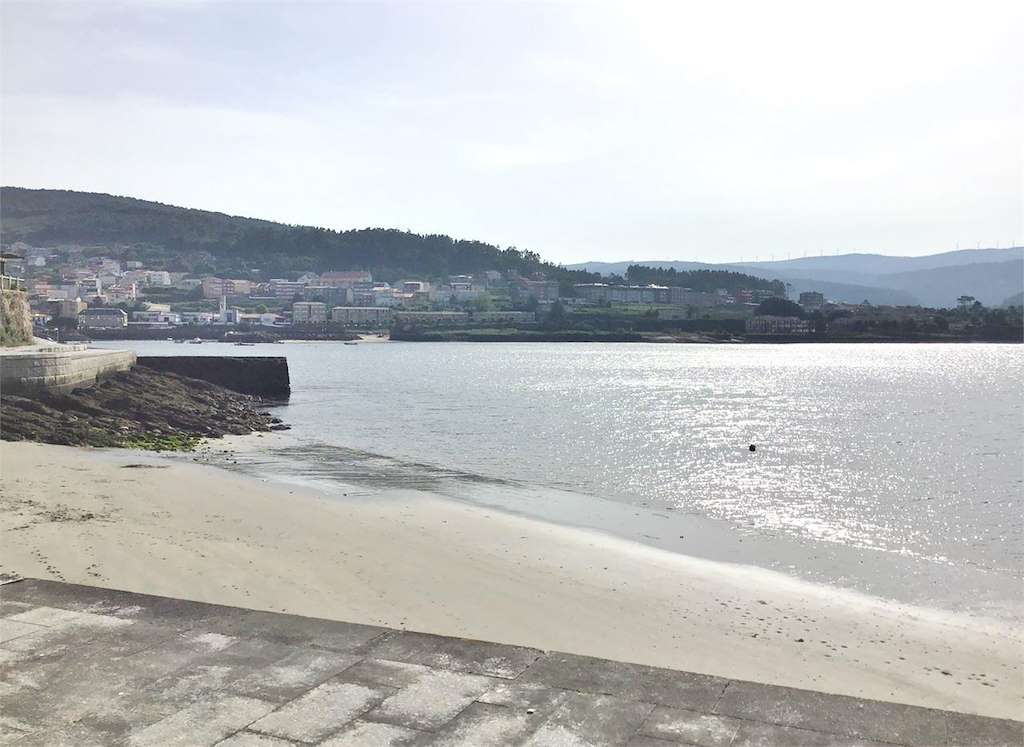 Playa Santa Isabel en Corcubión