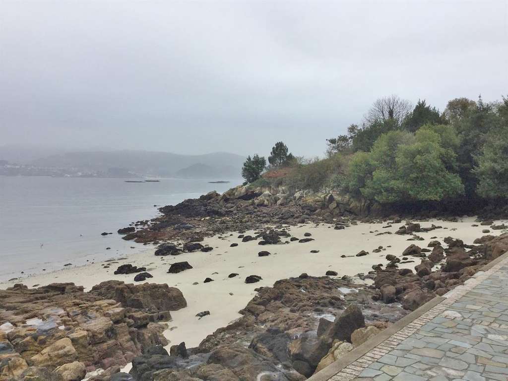 Playa Santa Mariña en Sanxenxo