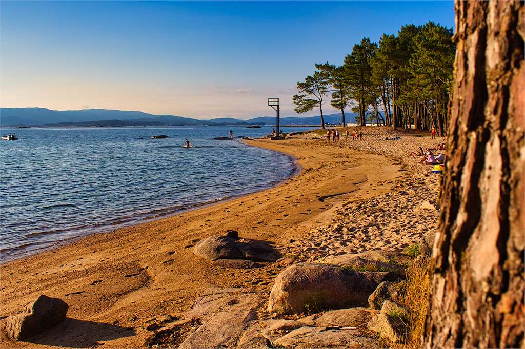 Playa Terrón en Vilanova de Arousa