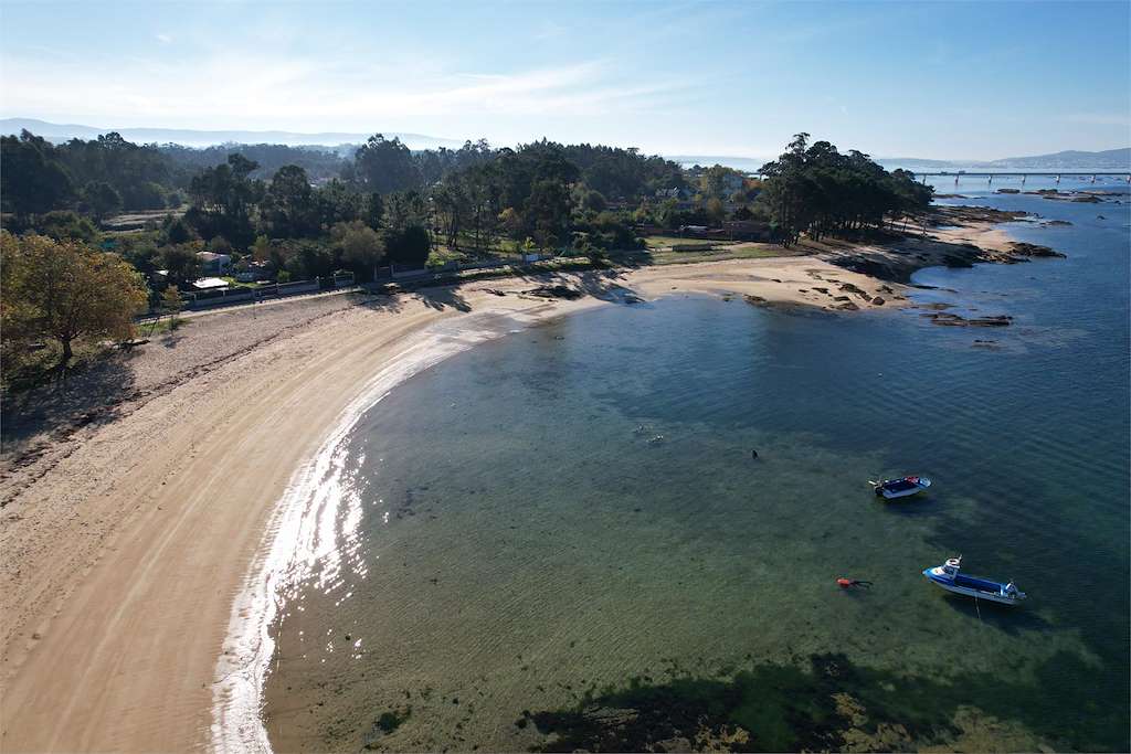 Playa Terrón en Vilanova de Arousa