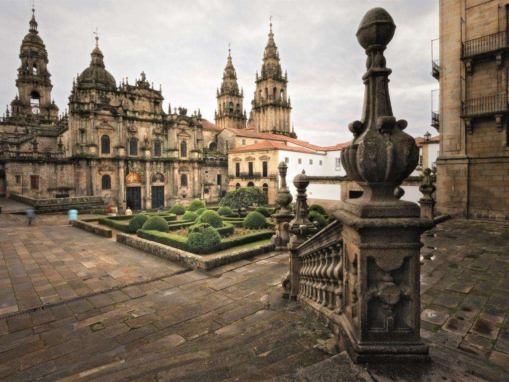 Plaza de la Azabachería  en Santiago de Compostela