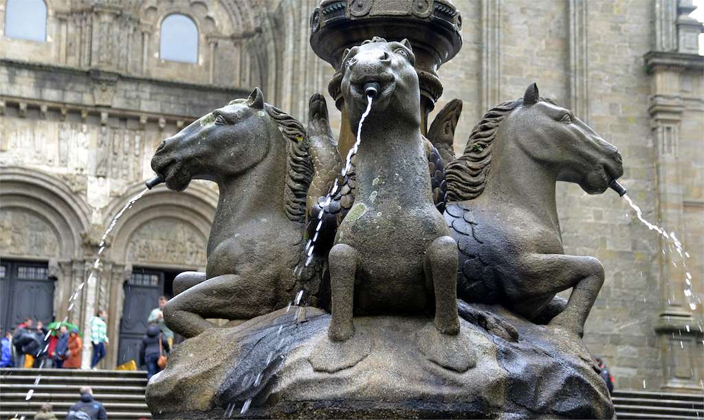 Plaza de las Platerias en Santiago de Compostela