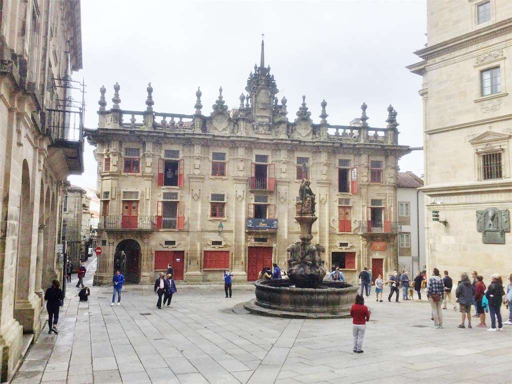 Plaza de las Platerias en Santiago de Compostela