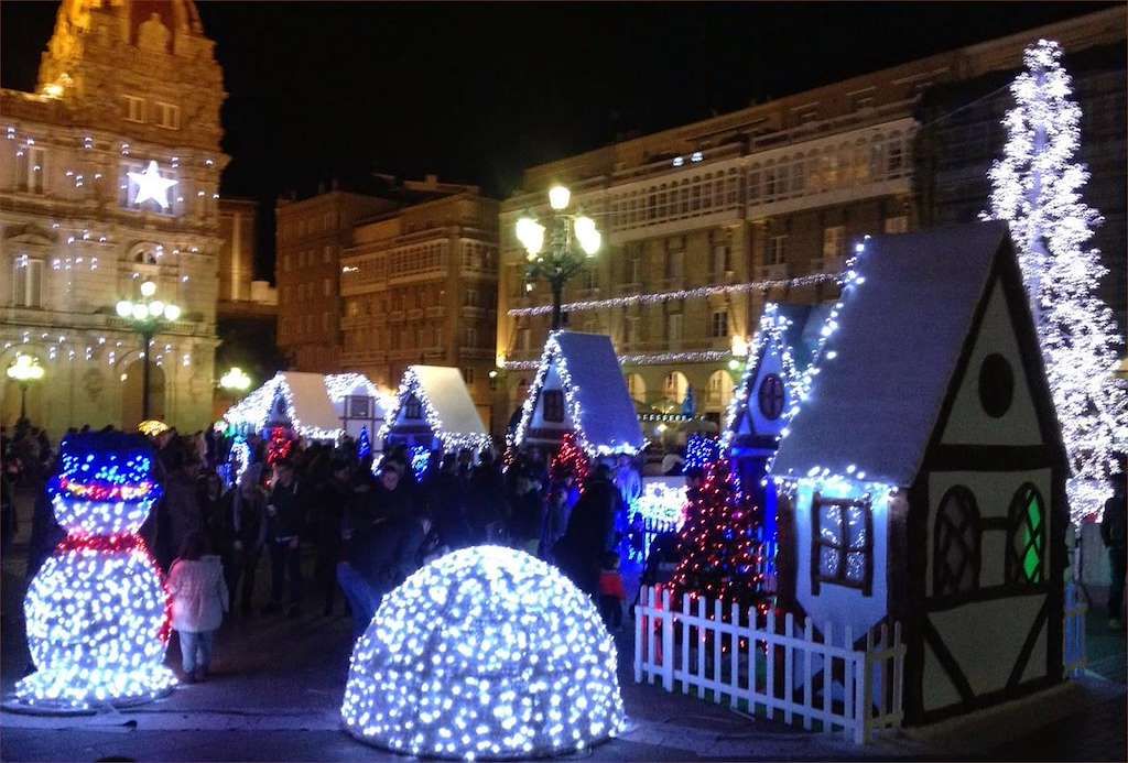 Poblado de Navidad en A Coruña
