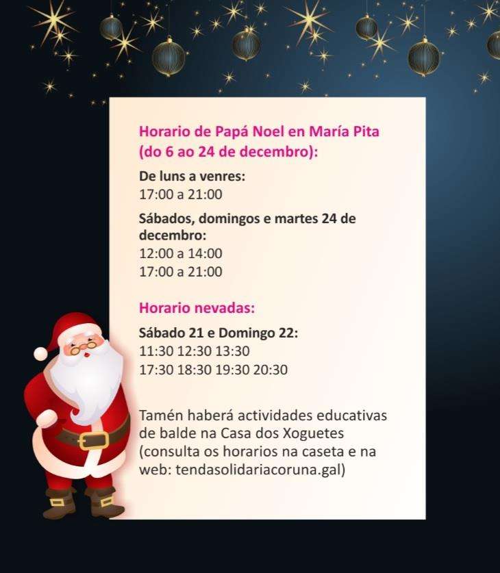 Poblado de Navidad en A Coruña