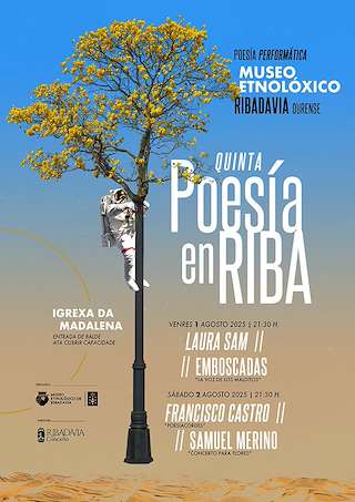 Fechas, información, programa, cartel, imágenes, mapa y ubicación de V Poesía en Riba  en  Ribadavia