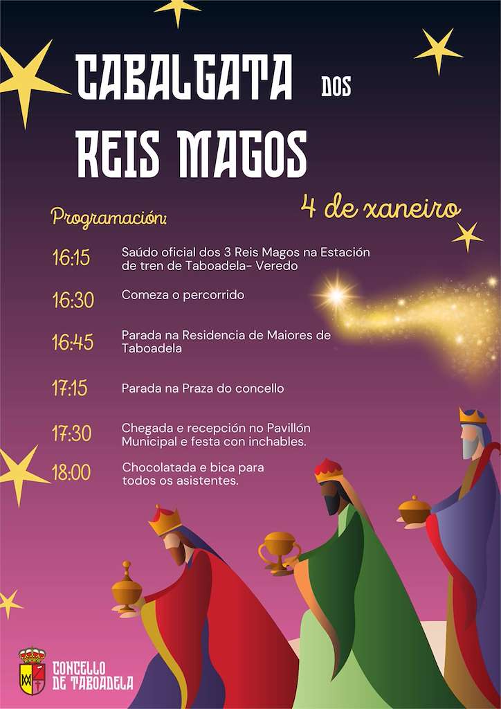 Pograma de Nadal - Cabalgata de Reis en Taboadela