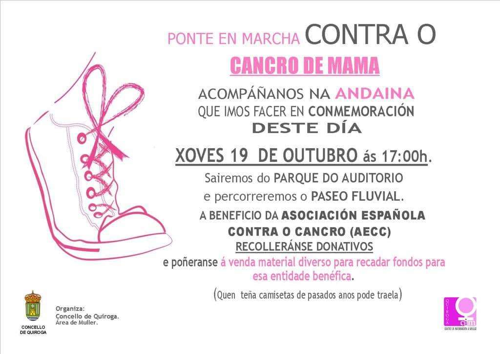 Ponte en Marcha Contra o Cancro de Mama - Andaina Popular en Quiroga