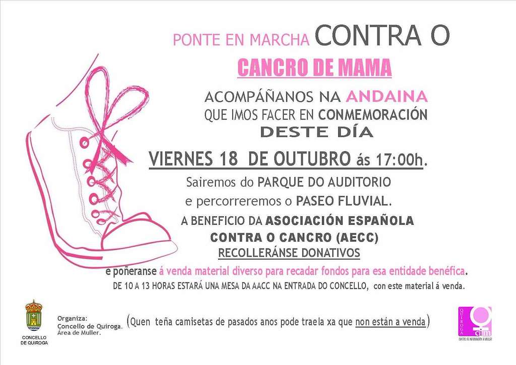 Ponte en Marcha Contra o Cancro de Mama - Andaina Popular en Quiroga