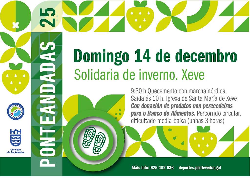 Ponteandada Solidaria de Inverno en Pontevedra