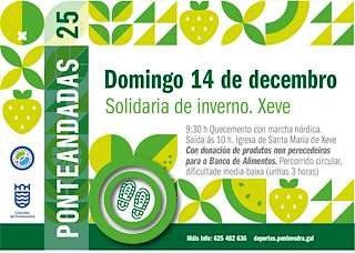 Fechas, información, programa, cartel, imágenes, mapa y ubicación de Ponteandada Solidaria de Inverno (2025)  en  Pontevedra