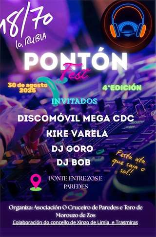 Fechas, información, programa, cartel, imágenes, mapa y ubicación de IV Pontonfest  en  Trasmirás