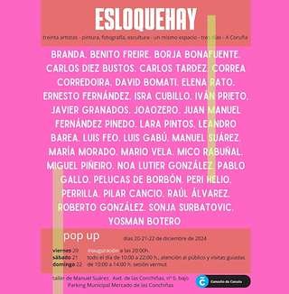 Fechas, información, programa, cartel, imágenes, mapa y ubicación de Pop Up Esloquehay  en  A Coruña