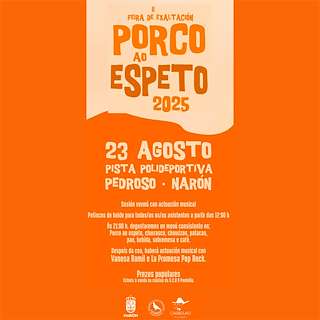 Fechas, información, programa, cartel, imágenes, mapa y ubicación de Porco ao Espeto  en  Narón